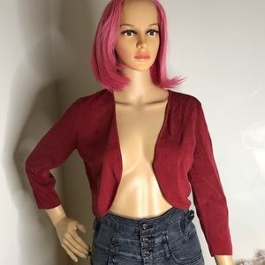 Mini Crop Top Open Front Cardigan
